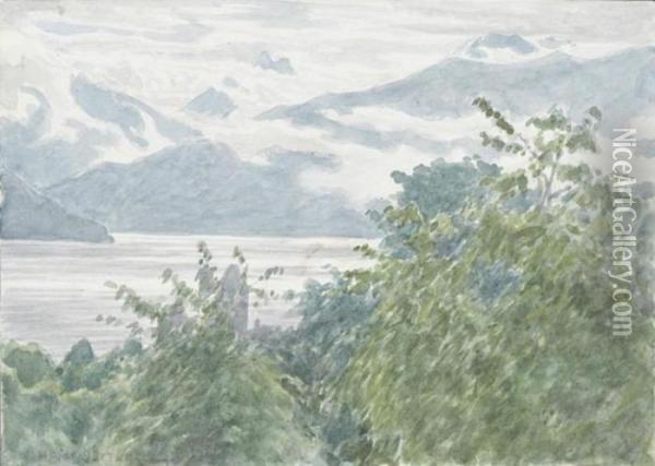 Bewolkte Seepartie Oil Painting - Hans Deiters