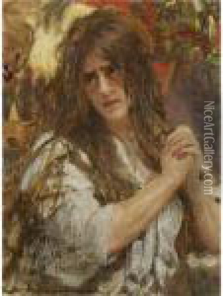 Mary Magdalene Oil Painting - Ilya Efimovich Efimovich Repin
