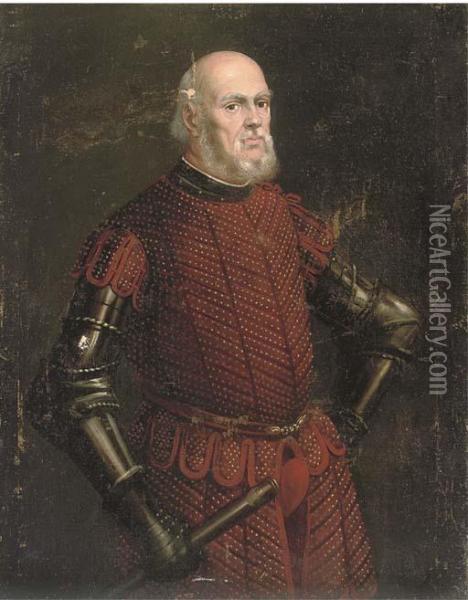 Portrait Of A Nobleman Oil Painting - Jacopo Robusti, II Tintoretto