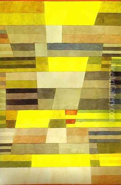 Monument in Fertile Country Oil Painting - Paul Klee