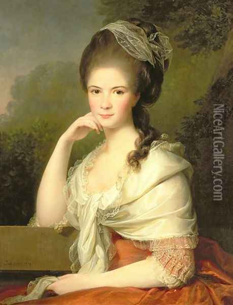 Portrait of a Woman Oil Painting - Jens Juel