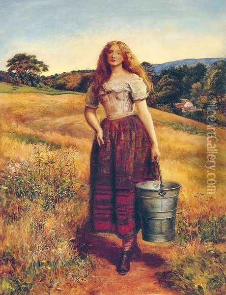 The Farmer's Daughter Oil Painting - Sir John Everett Millais
