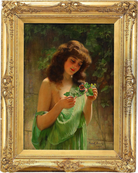 A Young Beauty Oil Painting - Frank Brooks