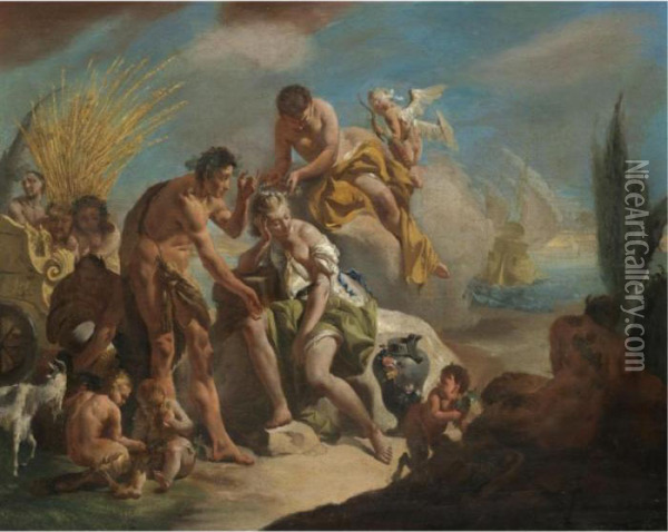 Bacchus And Ariadne Oil Painting - Giovanni Battista Tiepolo