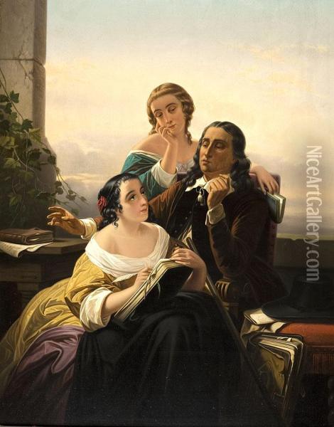 La Dandy Oil Painting - Henri Jean Baptiste Fradelle