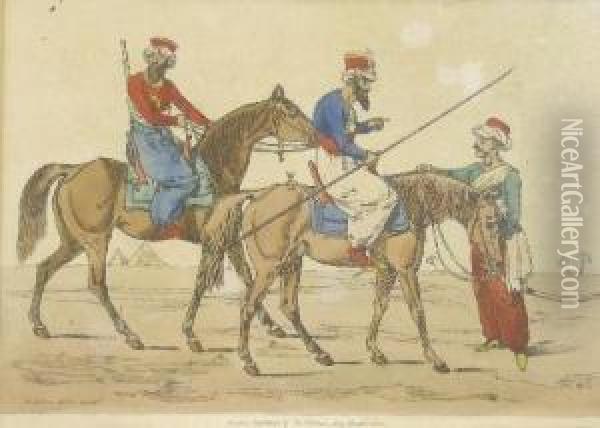 Prints Of Egyptian Cavalry Oil Painting - Henry Thomas Alken