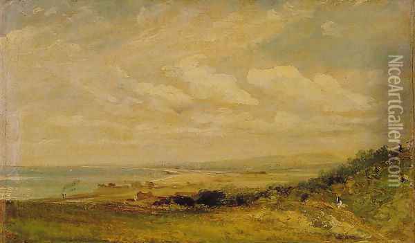 Shoreham Bay near Brighton, 1824 Oil Painting - John Constable