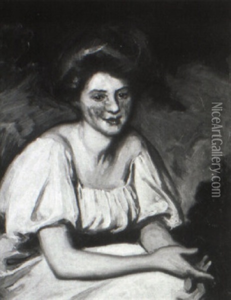 Portrait Of Miss Maud Brackenburg Oil Painting - Maurice Greiffenhagen