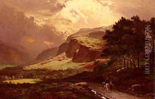 Langdale, Westmorland Oil Painting - Sidney Richard Percy