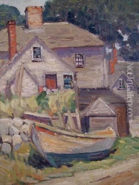 Gloucester, Ma Oil Painting - Ernest Beaumont