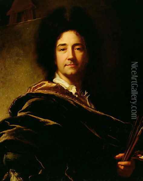 Self Portrait, 1716 Oil Painting - Hyacinthe Rigaud
