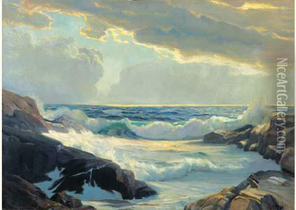 Marine Oil Painting - Frederick Judd Waugh