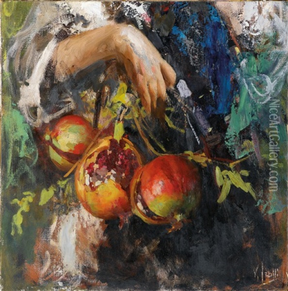 Granatapfel Oil Painting - Vincenzo Irolli