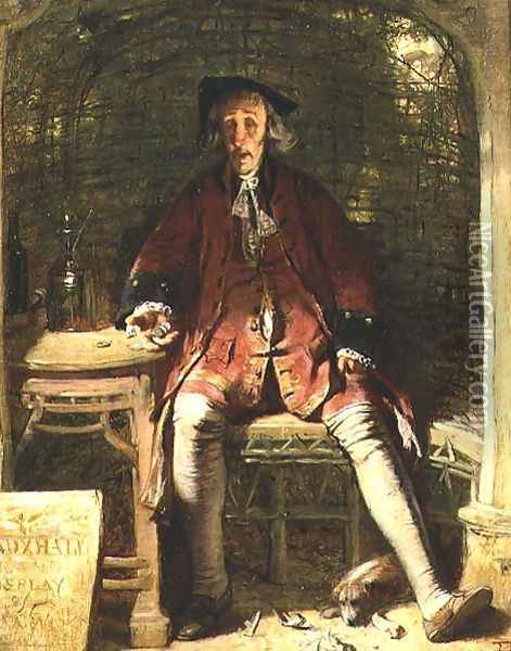 The Old Showman, Vauxhall Gardens Oil Painting - John Ritchie