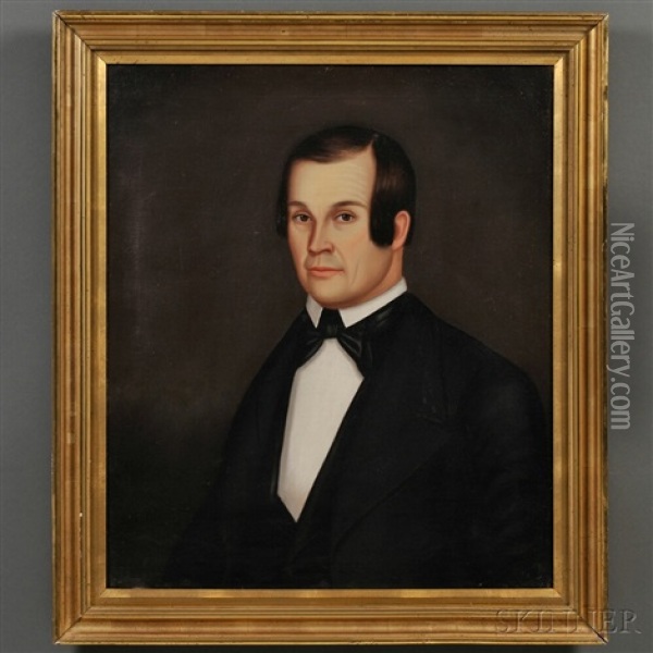 Portrait Of A Gentleman Oil Painting - Horace Bundy