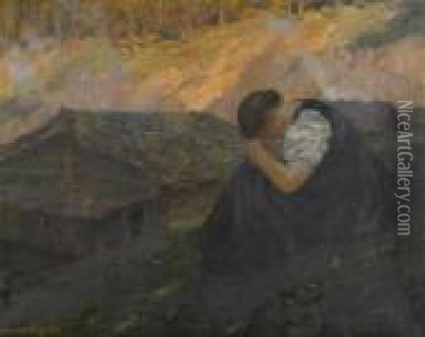 Urner Boden. 1902. Oil Painting - Hans Beat Wieland