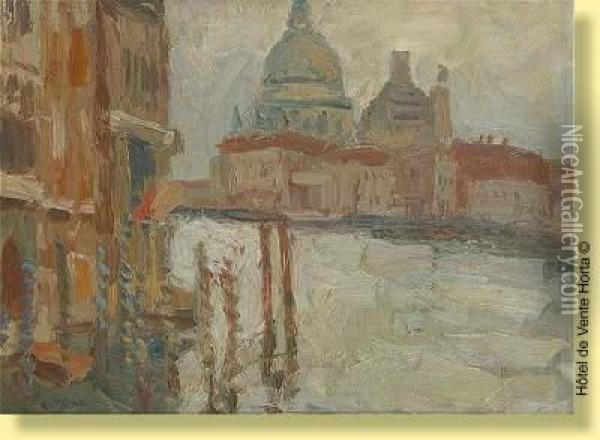 Vue De Venise Oil Painting - Richard Heintz