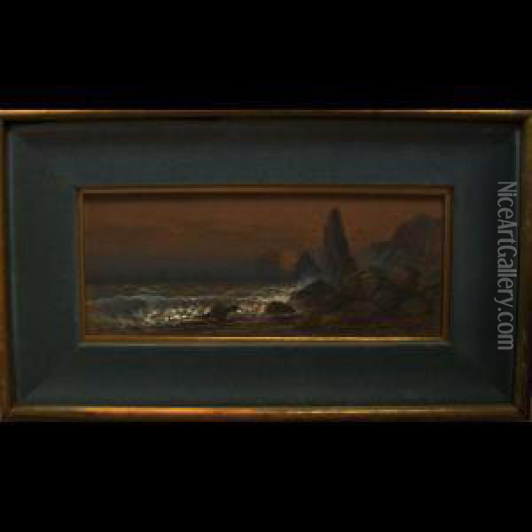 Coastal View At Dusk (nova Scotia?) Oil Painting - Frederick Arthur Verner