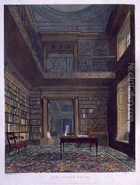 Eton College Library Oil Painting - Frederick Mackenzie