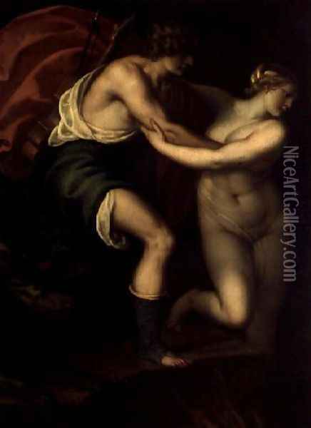 Orpheus and Eurydice Oil Painting - (Alessandro) Padovanino (Varotari)