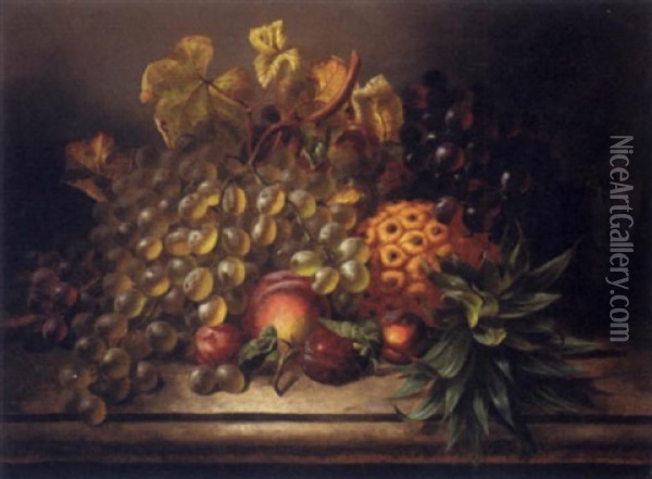 Still Life Of Fruit Oil Painting - William Harding Smith