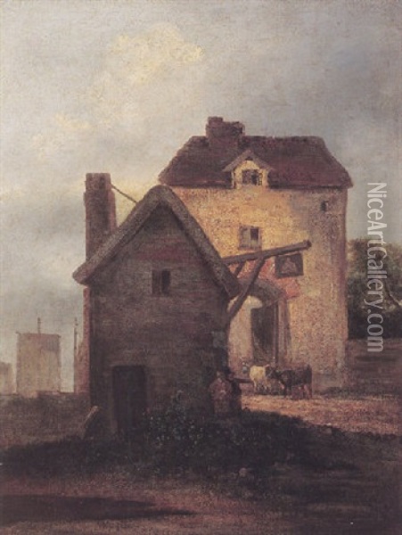 The Bell Inn Oil Painting - John Crome the Elder