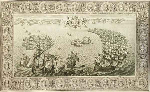 Armada, 1739 5 Oil Painting - John Pine