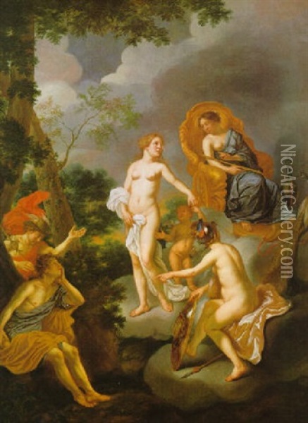 Das Urteil Des Paris Oil Painting - Carel van Savoyen