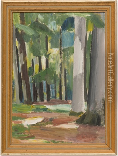 Sachsenwald Oil Painting - Heinrich Stegemann