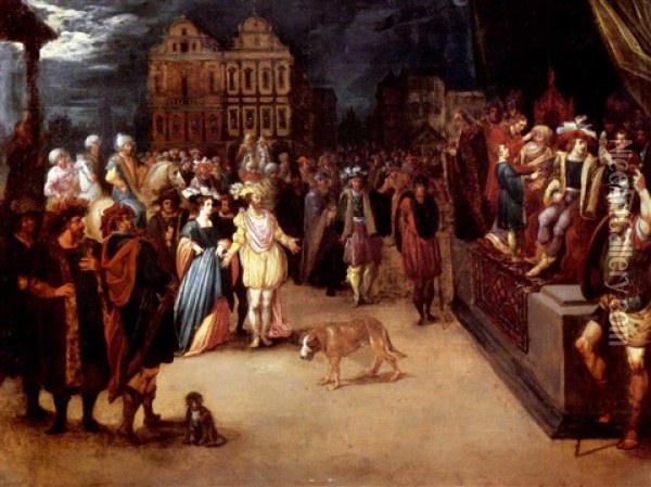 The Judgement Of Zaleucus Oil Painting - Gaspar van den Hoecke