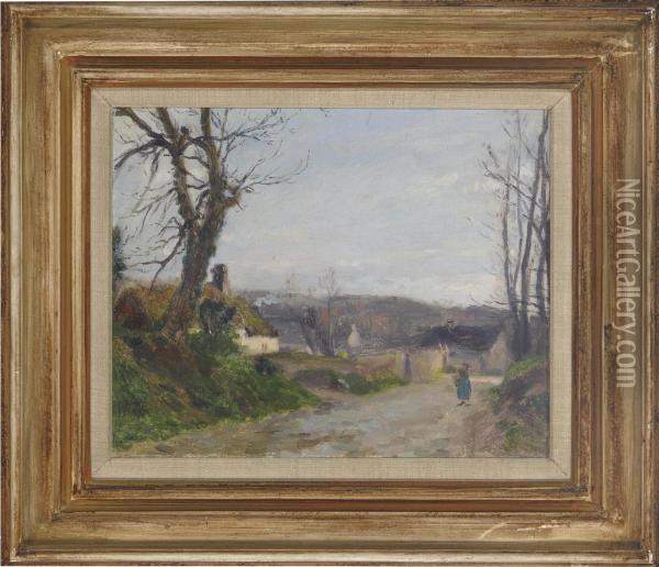 The Way Home Oil Painting - Adolphe Felix Cals