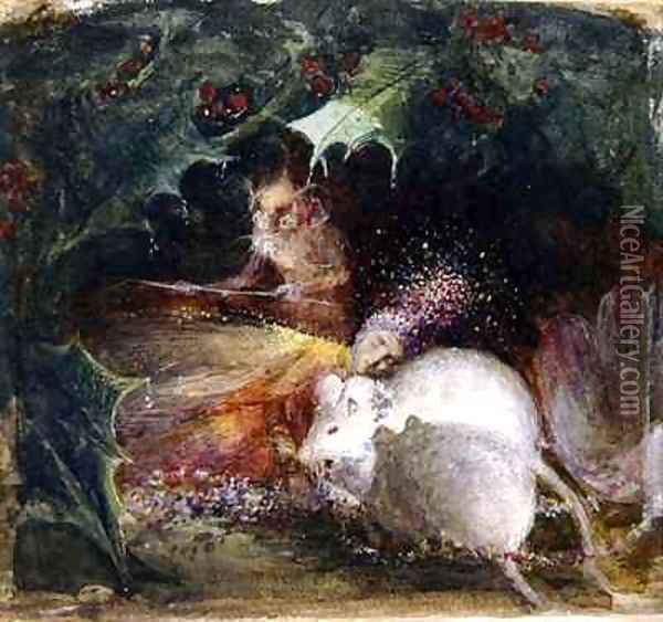 The Sleeping Fairy Oil Painting - John Anster Fitzgerald