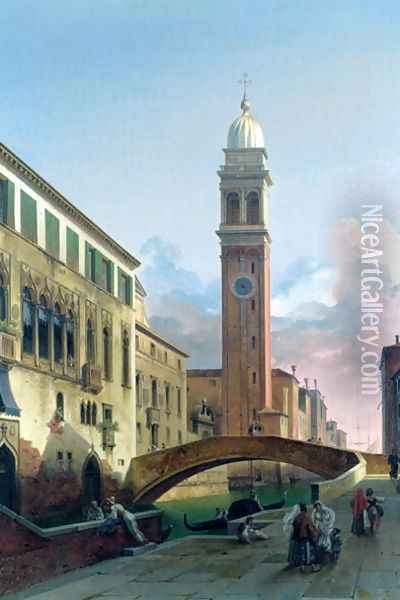San Giorgio dei Greci, Venice Oil Painting - Lancelot Theodore Turpin De Crisse