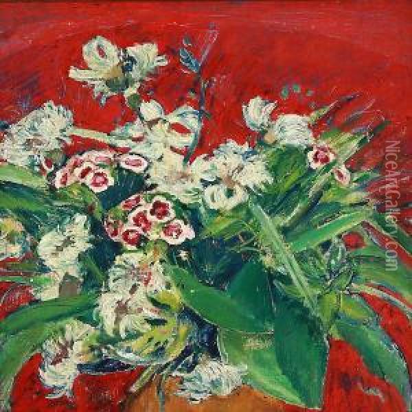 Flowers Oil Painting - Ernst Zeuthen