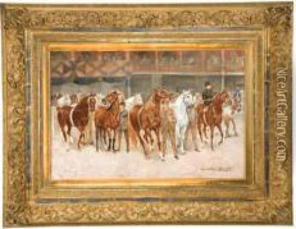 Horse Show Oil Painting - Gean Smith