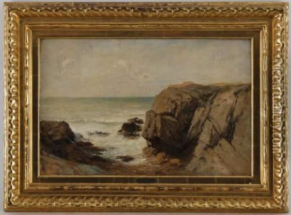 Paysage Maritime Oil Painting - Gustave Castan