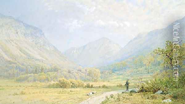 Franconia Notch New Hampshire Oil Painting - William Trost Richards