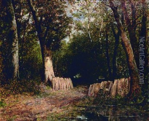 Sous-bois Oil Painting - (Alfred Louis Vigny) Jacomin