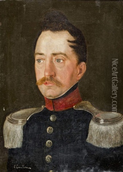 Un Militare Piemontese Degli Anni Trenta Dell'ottocento Oil Painting - Vittorio Cavalleri