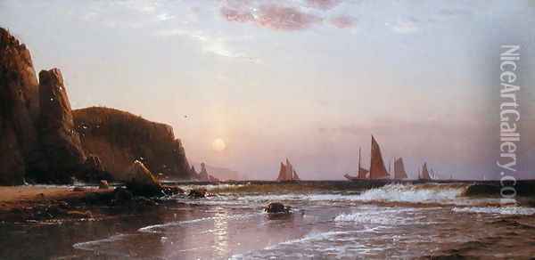 Morning at Grand Manan, 1878 Oil Painting - Alfred Thompson Bricher