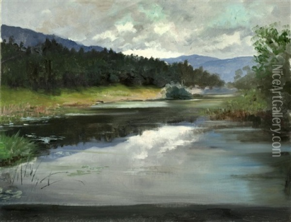 Seelandschaft Oil Painting - Julius von Blaas