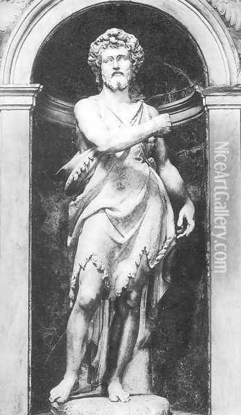 St John the Baptist Oil Painting - Ambrogio Bonvicino