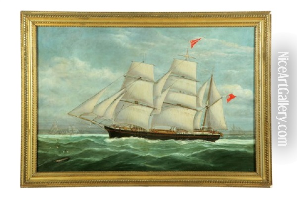 Portrait Of The Ship Annie Sherwood Oil Painting - William Mitchell
