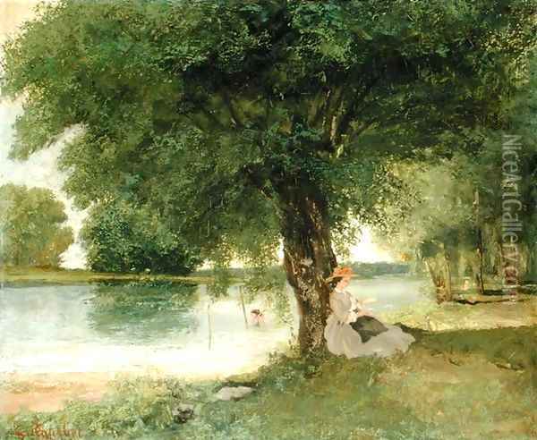 The Charente at Port Bertaud 1862 Oil Painting - Gustave Courbet