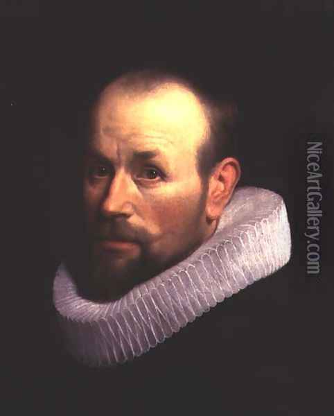 Portrait of a man in a ruff Oil Painting - Willem Willemsz. van der Vliet