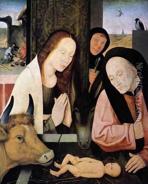 Adoration of the Child Oil Painting - Hieronymous Bosch