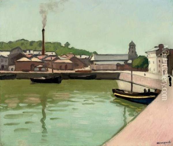 Honfleur, Le Port Oil Painting - Albert Marquet