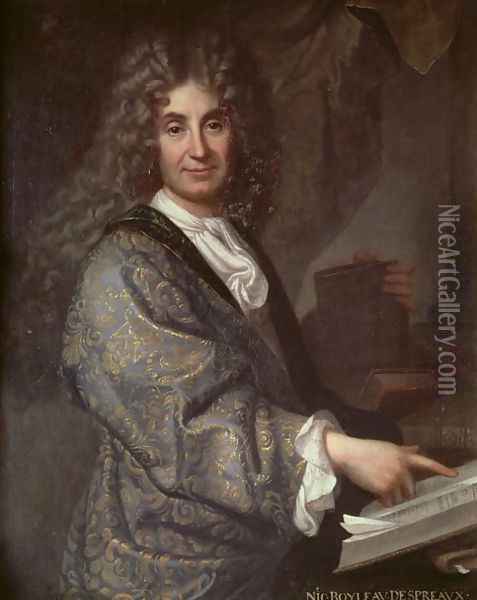 Nicolas Boileau 1636-1711 Oil Painting - Jean-Baptiste Santerre