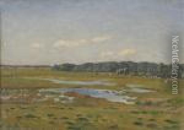 Das Bauernmoor Oil Painting - Hans Richard Von Volkmann