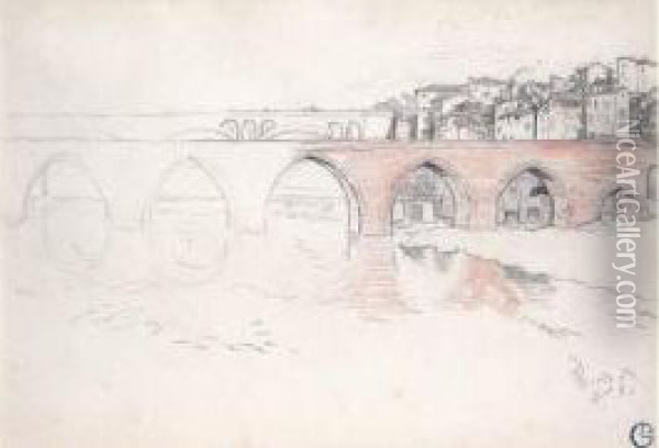 Pont D'albi Oil Painting - Georges Lacombe